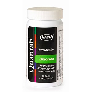 CHLORIDE TEST STRIPS,  QUANTAB, 40 STRIPS/PACK