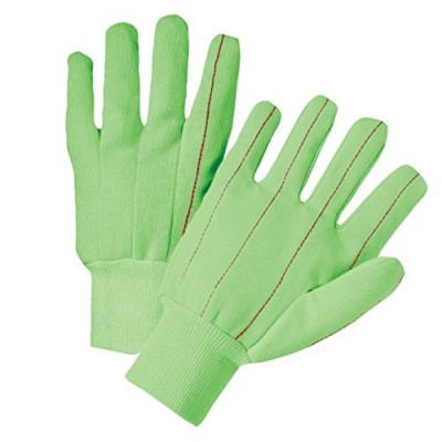 West Chester Green Cotton Fully Corded Glove, Large (Pack of 12